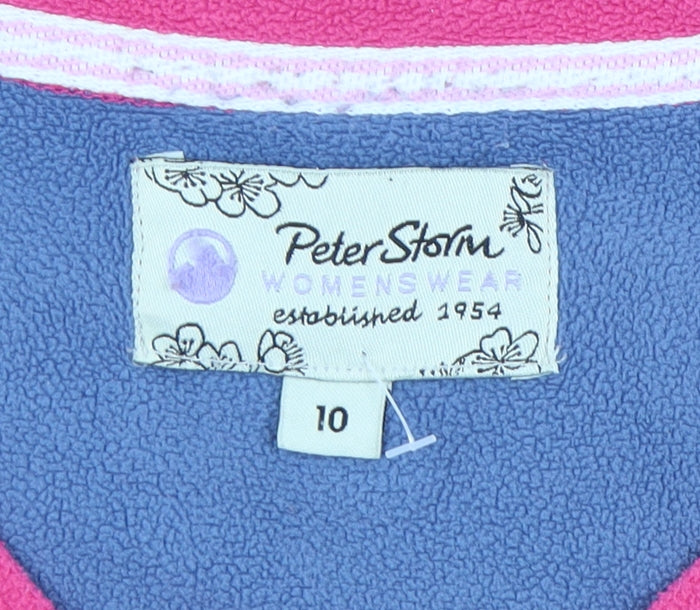 Peter Storm Women's Pink V-Neck Sweatshirt Size 10