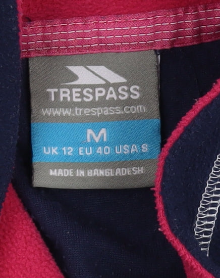 Trespass Women's Blue Mock Neck Fleece Sweatshirt M