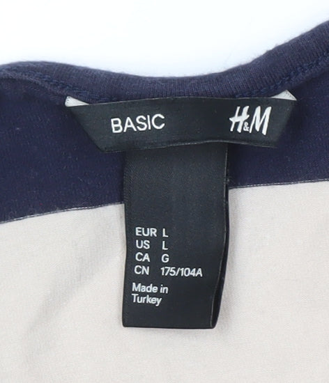 H&M Women's Multicoloured T-Shirt Dress L