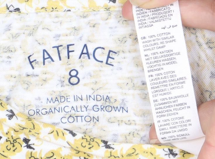 FatFace Women's Multicoloured Floral T-Shirt Size 8