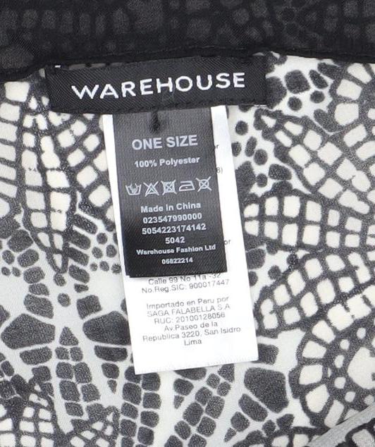 Warehouse Women's Kimono Black & White Floral