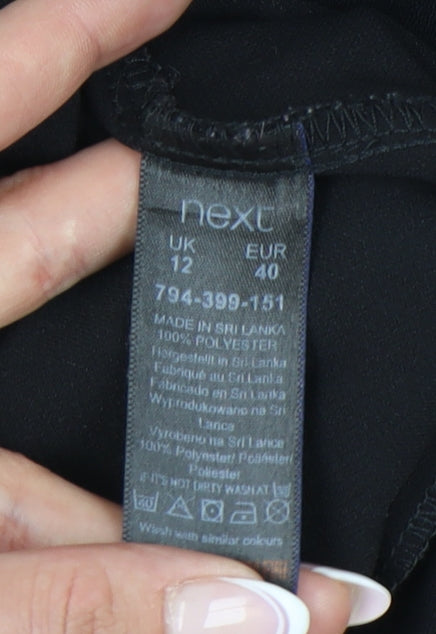 Next Women's Black Long Sleeve Top Size 12