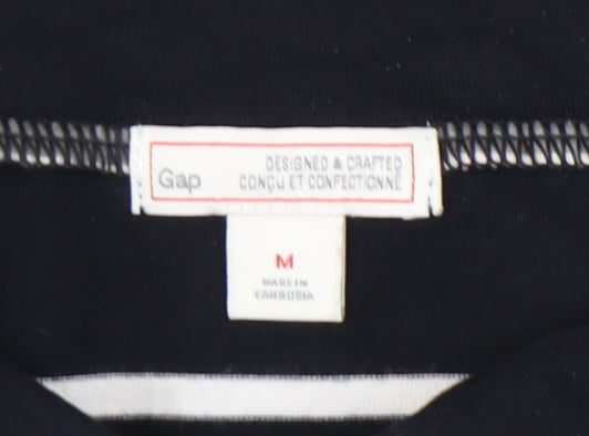 Gap Women's Black Striped Skirt - Size M