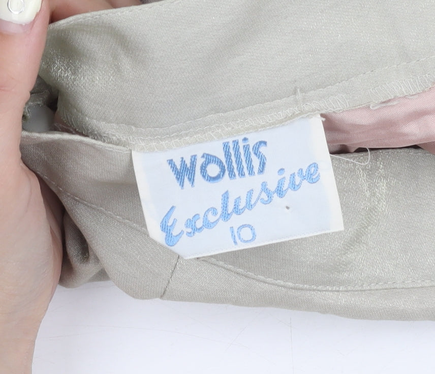 Wallis Women's Beige Pencil Skirt Size 10