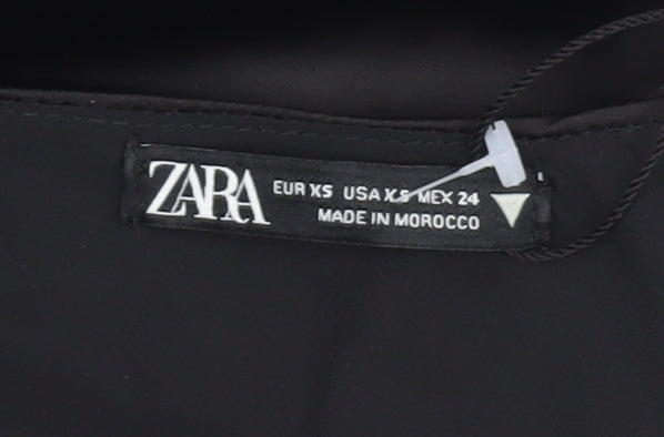 Zara Women's Black Slip Dress XS Party Wear