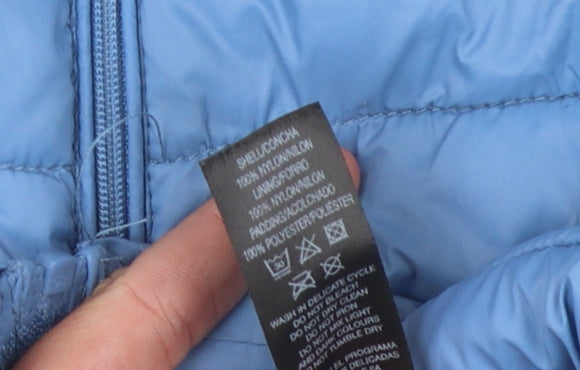 Dunnes Stores Women's Blue Waistcoat, Size S, Full Zip