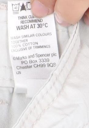 Marks and Spencer Women's White Cropped Trousers