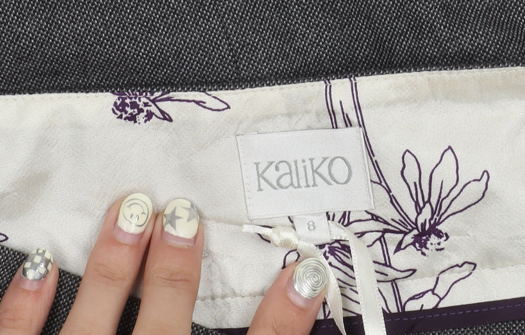 Kaliko Women's Grey Tweed Pencil Skirt Size 8