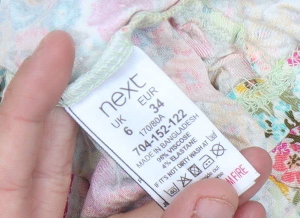 Next Women's Multicoloured Floral Blouse, Size 6