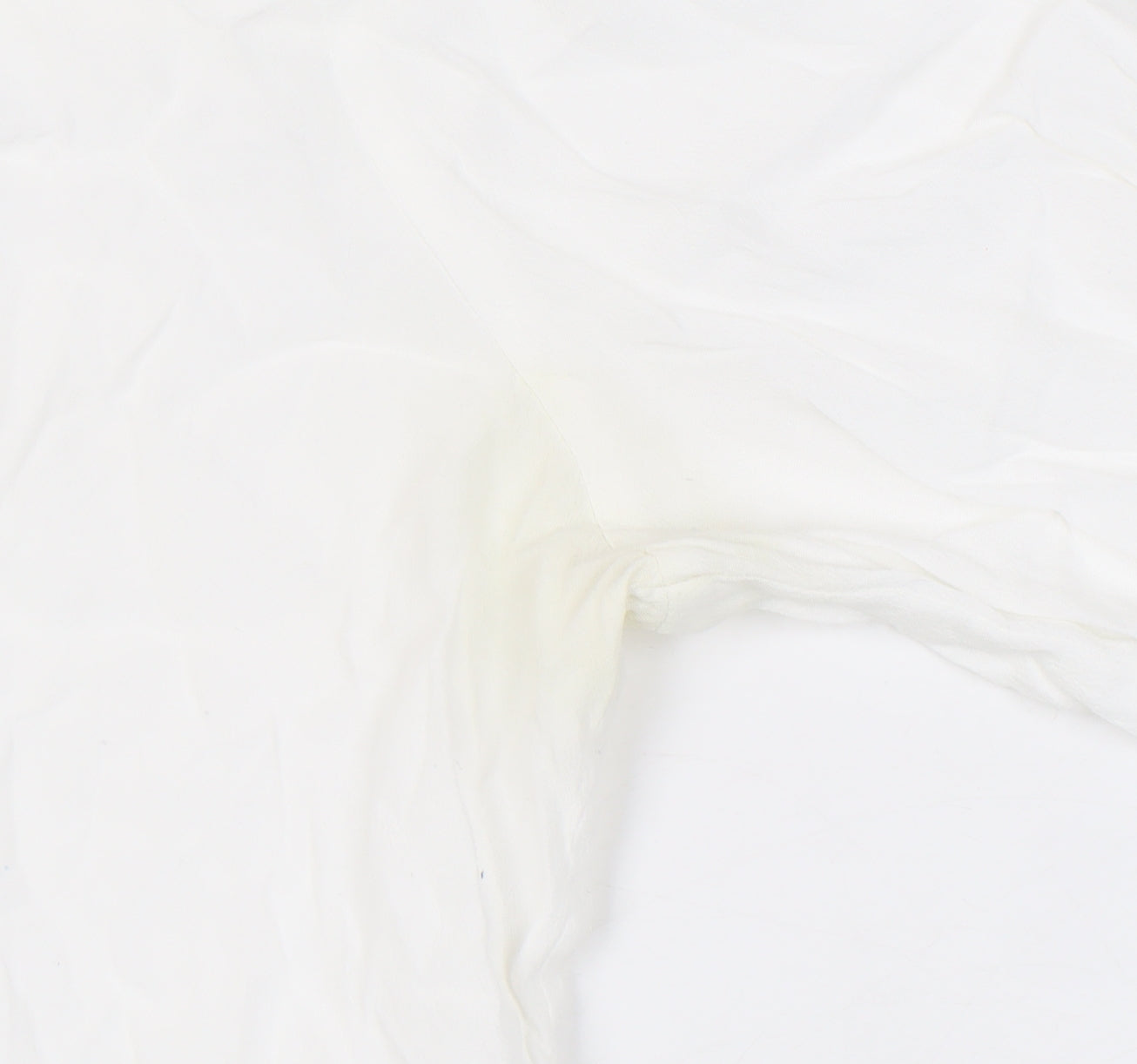 GAP Women's White Blouse, M - V-Neck Long Sleeve