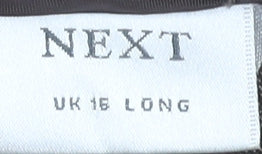 Next Women's Brown Straight Trousers Size 18