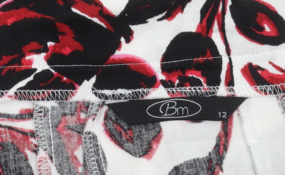 Bm Women's Multicoloured Floral Skirt Size 12