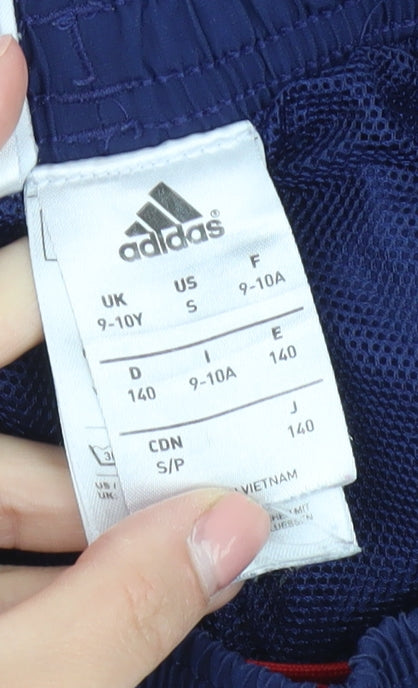 Adidas Boys Blue Jogger Trousers 9-10 Years