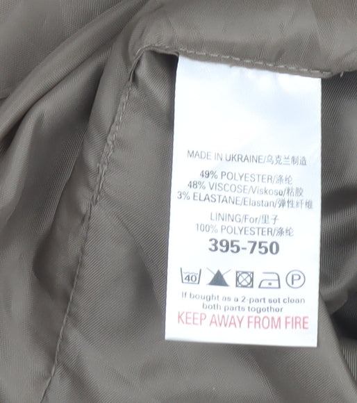 Next Women's Brown Suit Waistcoat Size 18