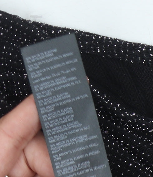 Star Black Knit Top Women Size 10