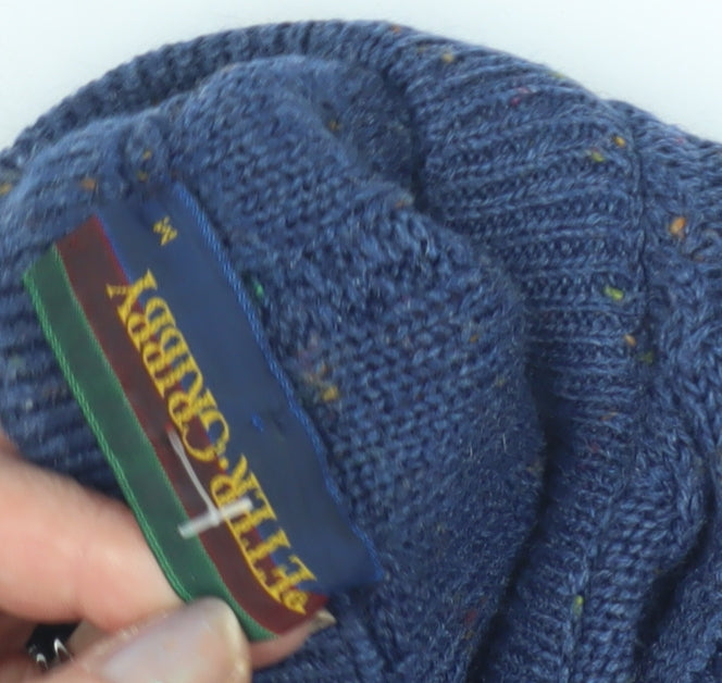 Peter Gribby Men's Blue Wool Pullover Jumper - M