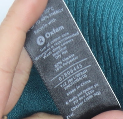 Marks and Spencer Women's Green Pullover Jumper Size 18