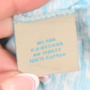 Boden Women's Blue T-Shirt Size 4 Scoop Neck