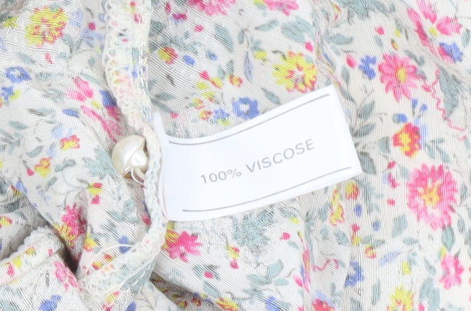 Richards Women's Multicoloured Floral A-Line Dress Size 10