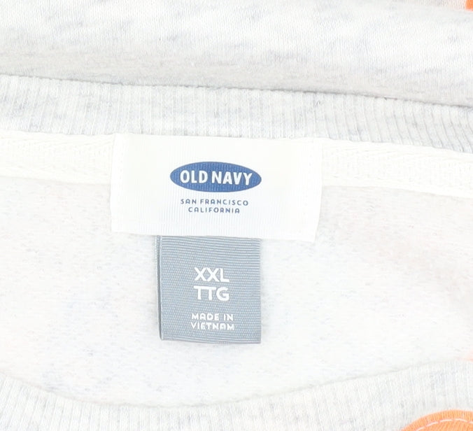 Old Navy Women's Multicoloured 2XL Floral Pullover Sweatshirt