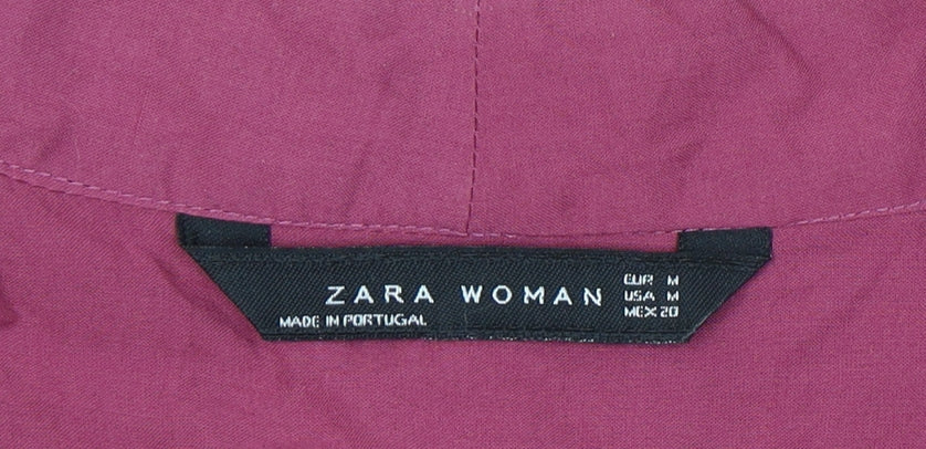 Zara Woman Pink Blouse, Size M, Long Sleeve
