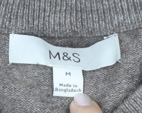 Marks and Spencer Women's Brown Knit Pullover Jumper - M