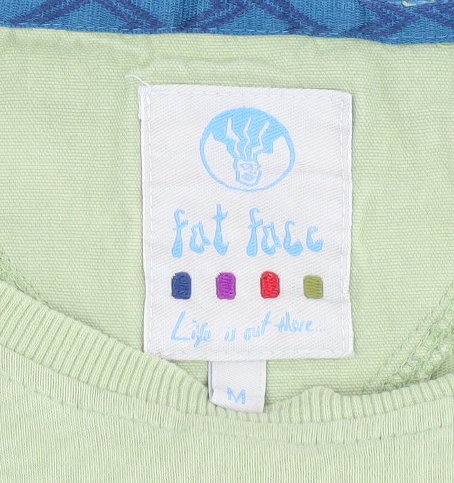 Fat Face Men's Green Graphic Print T-Shirt Medium