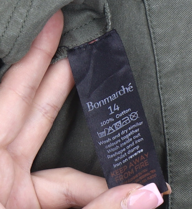 Bonmarché Women’s Green Parka Jacket Size 14