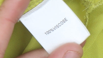 Alice Collins Women’s Green Viscose Jumper Size 10