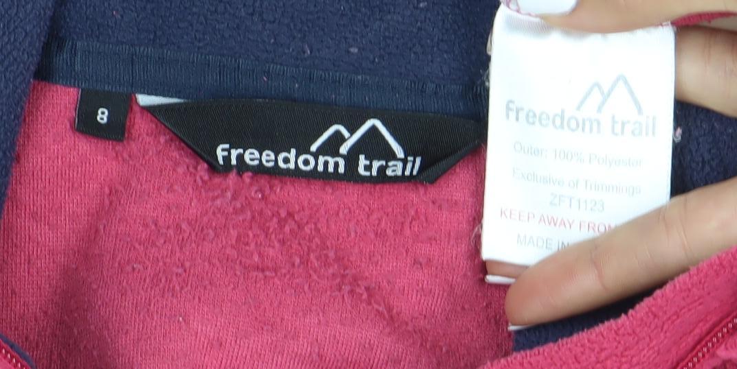 Freedom Trail Women's Pink Fleece Sweatshirt Size 8