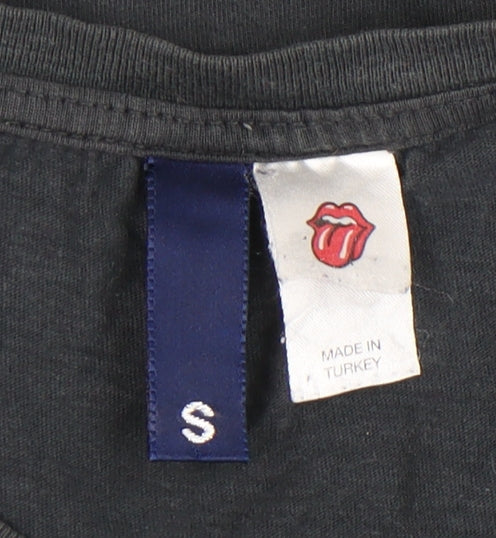 H&M Women's Black T-Shirt, Size S, Music Graphic