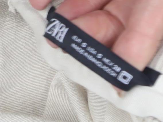 Zara Women's Beige Bomber Jacket Size S Casual Stylish