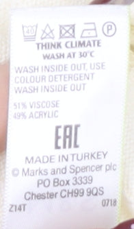 Marks and Spencer Women's Ivory Pullover Jumper Size 12