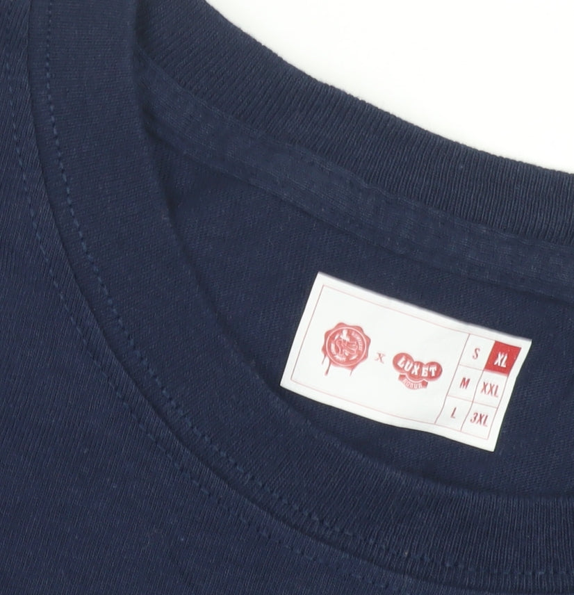 Blue XL T-Shirt - Comfortable Cotton Crew Neck