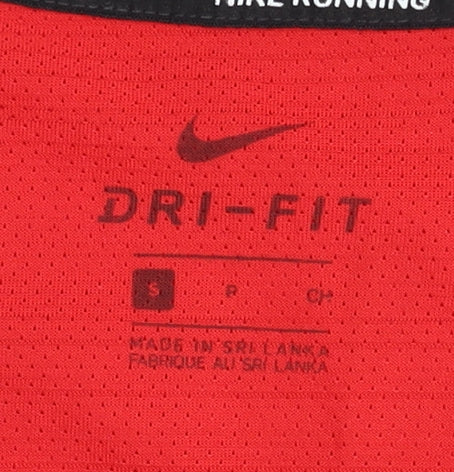 Nike Men’s Red Running T-Shirt Reflective S