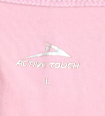 Active Touch Women's Pink T-Shirt Large