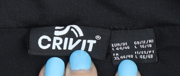 Crivit Womens Black Geometric Athletic Shorts L