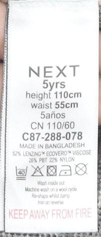 NEXT Boys Multicoloured Plaid Pullover Jumper, Size 5 Years