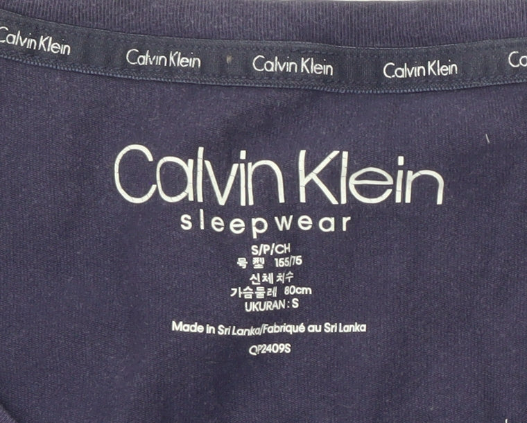 Calvin Klein Women's Blue S Pyjama Top
