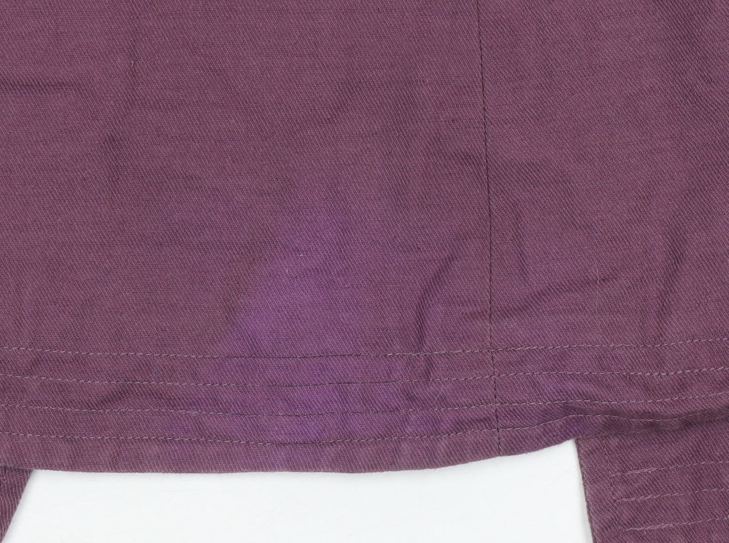 Topshop Women's Purple Mid-Length Cotton Linen Coat UK 8