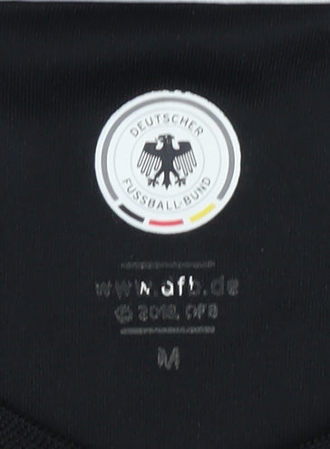 DFB Men's Black Home Shirt - Medium, Short Sleeves