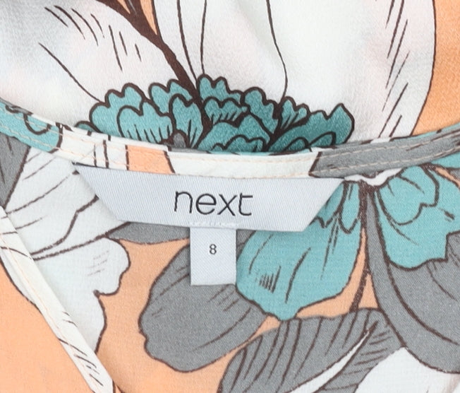 Next Women's Multicoloured Floral Blouse, Size 8