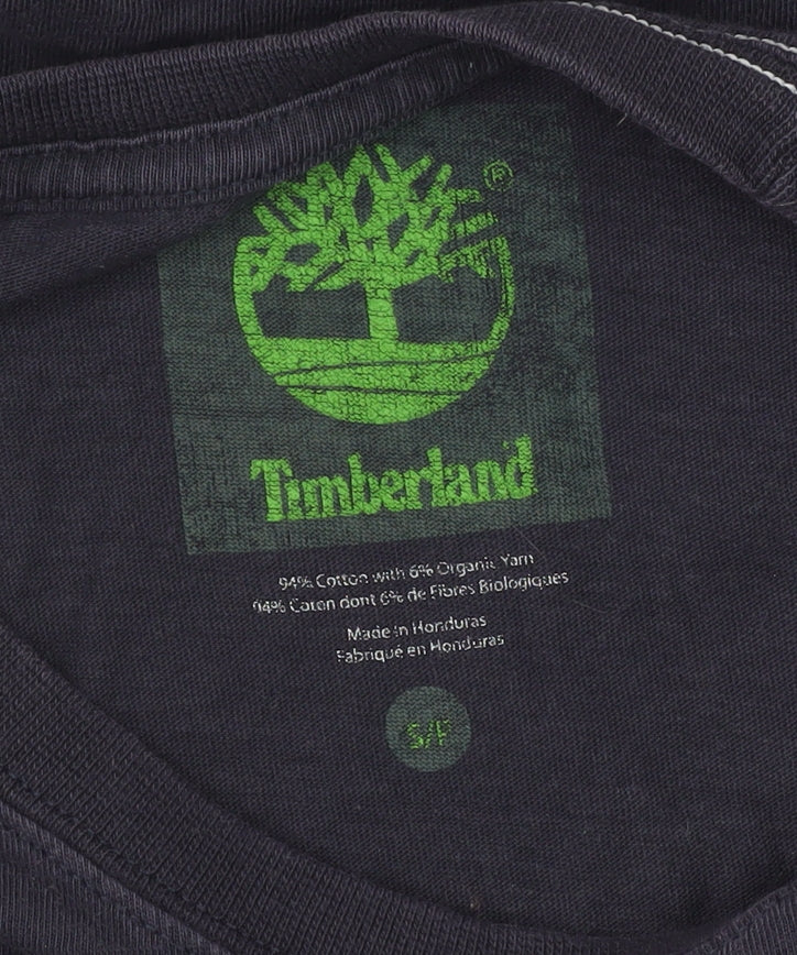 Timberland Men's Blue Crew Neck T-Shirt, Size S