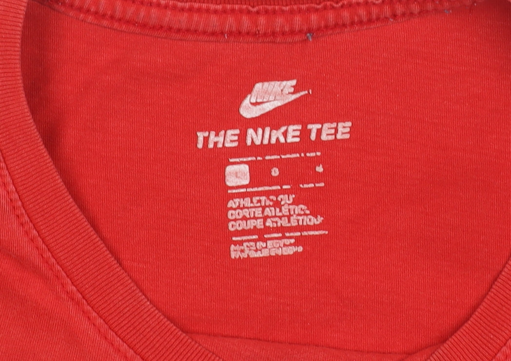 Nike Men’s Red Crew Neck Athletic T-Shirt, Size S