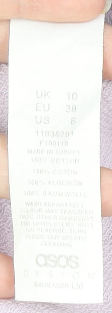 ASOS Design Women's Purple Sweatshirt Size 10