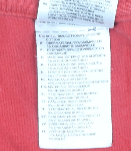 Adidas Men's Red Graphic Print T-Shirt, Size L