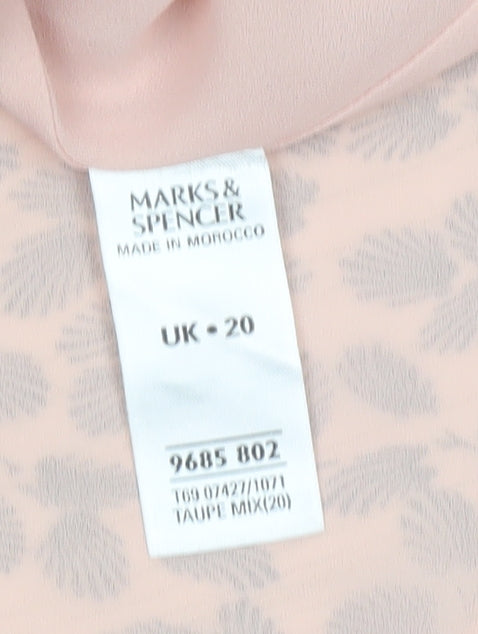 Marks and Spencer Women's Floral Wrap Blouse, Size 20