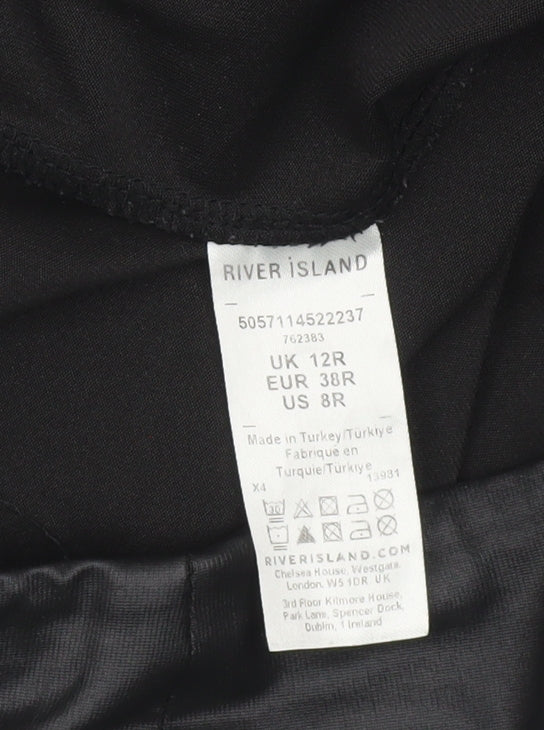 River Island Women's Black Leggings Size 12
