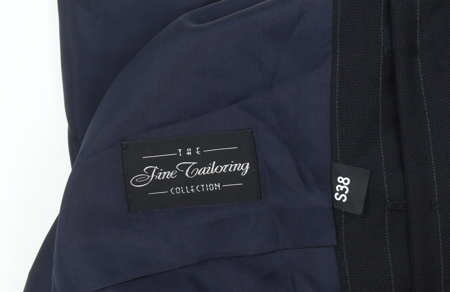 Fine Tailoring Men's Black S Waistcoat