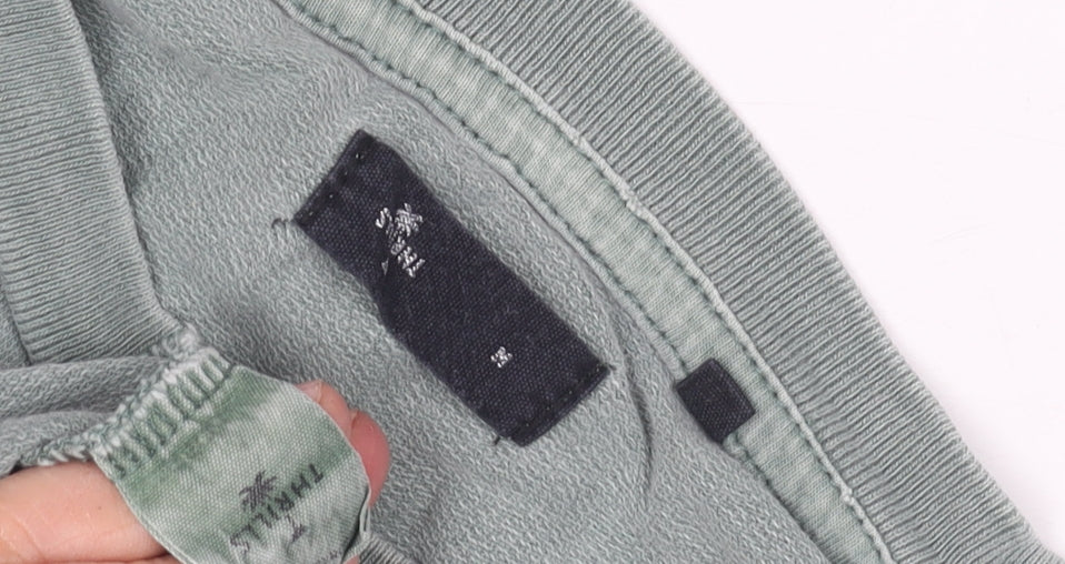 Thrills Men's Green Cotton Short Sleeve T-Shirt